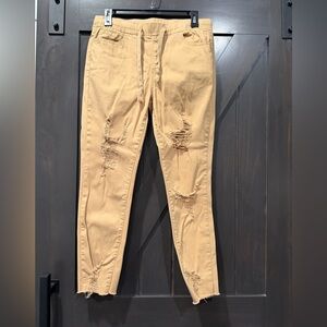 YMI Tan Cotton Jeans (Never Worn)